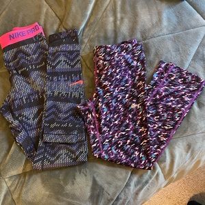 Nike, Small, one long pair and one Capri style